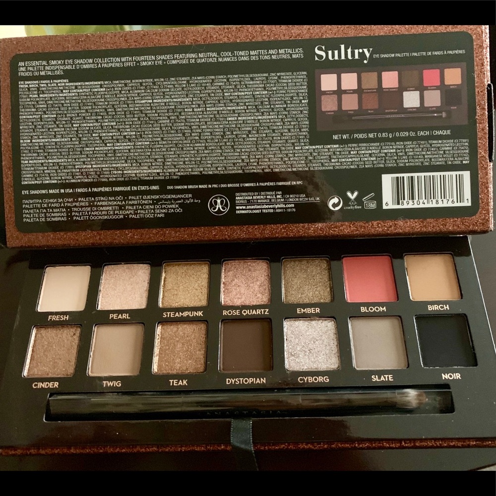 BNIB Anastasia Beverly Hills Sultry Palette
